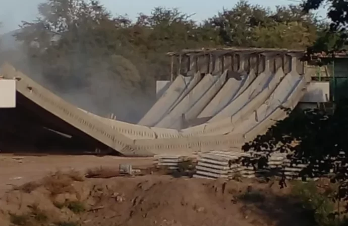 Reparación de la presa de San Luis Potosí