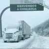 Chihuahua bajo nieve por frentes fríos caen nevadas en el estado