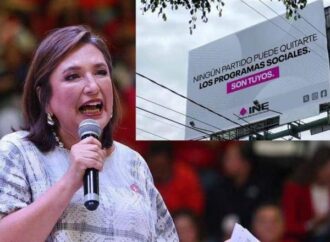 Xóchitl Gálvez confunde a los ciudadanos por que usa logo del INE  para su campaña