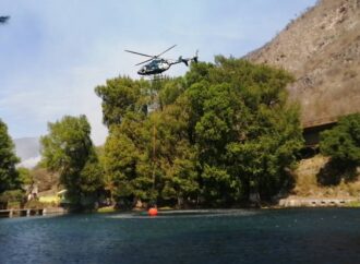 Helicóptero cae en Presa Chihuahua